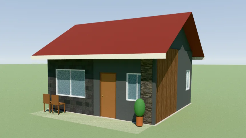 Render akurat dengan cahaya dan bayangan nyata